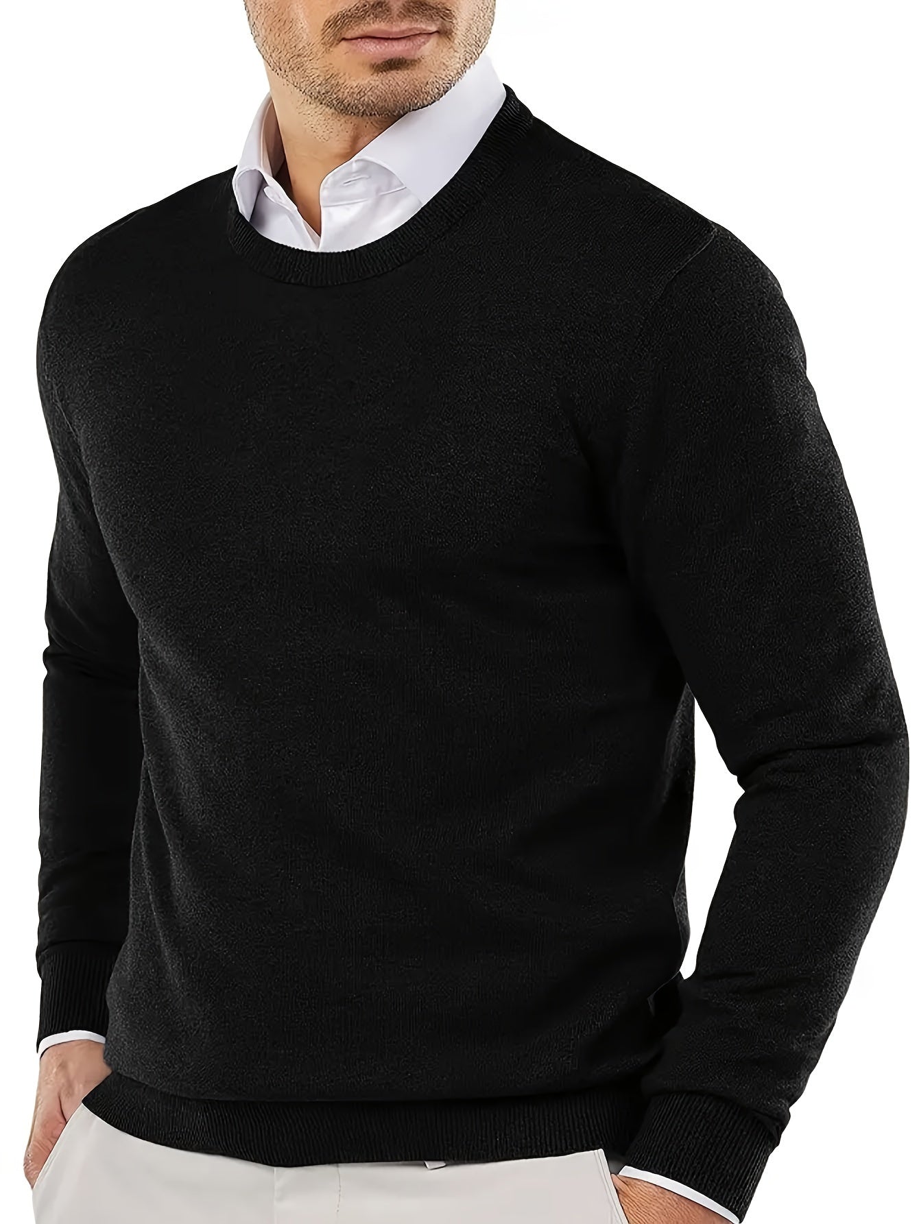 Suéter masculino de malha