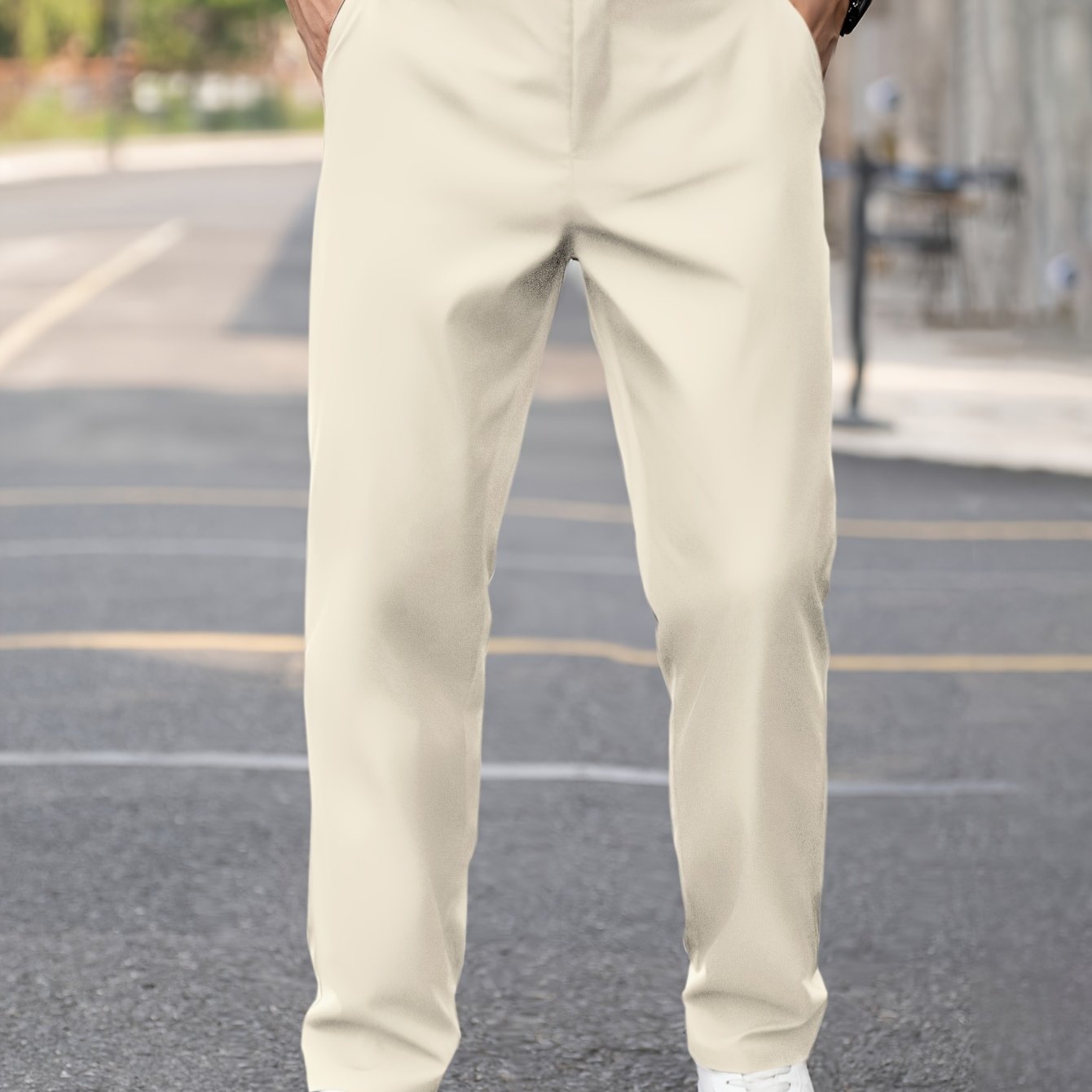 Calça social masculina slim fit