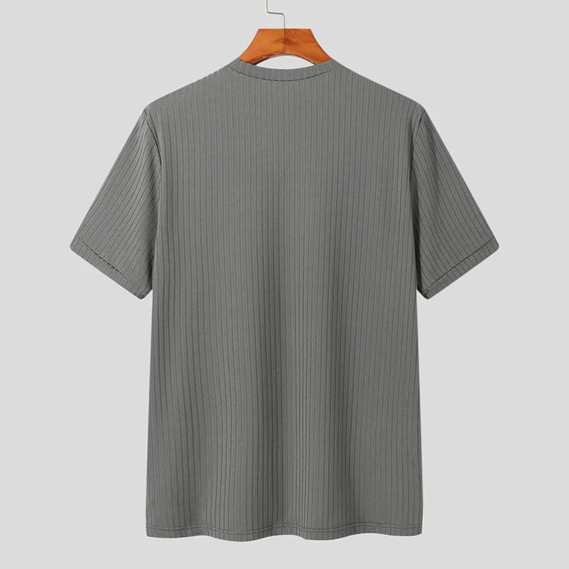 Camiseta de lã caxemira com manga curta