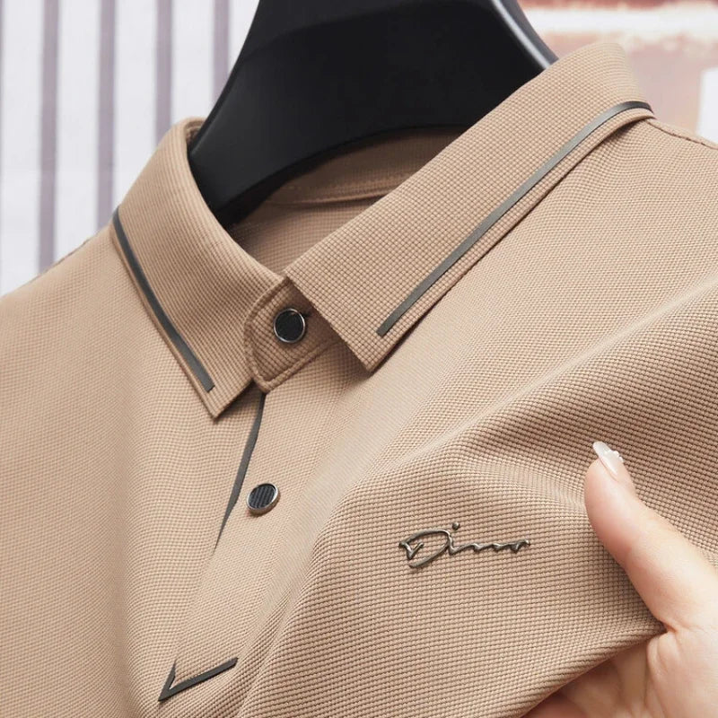 Camisa polo masculina sem costura