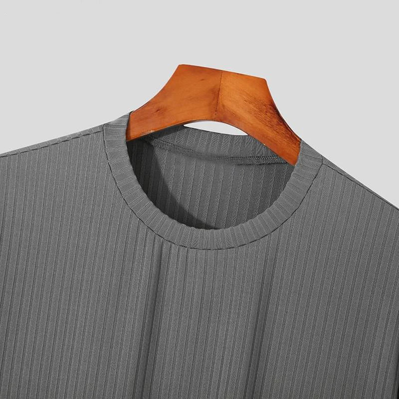Camiseta de lã caxemira com manga curta