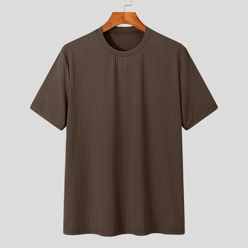 Camiseta de lã caxemira com manga curta