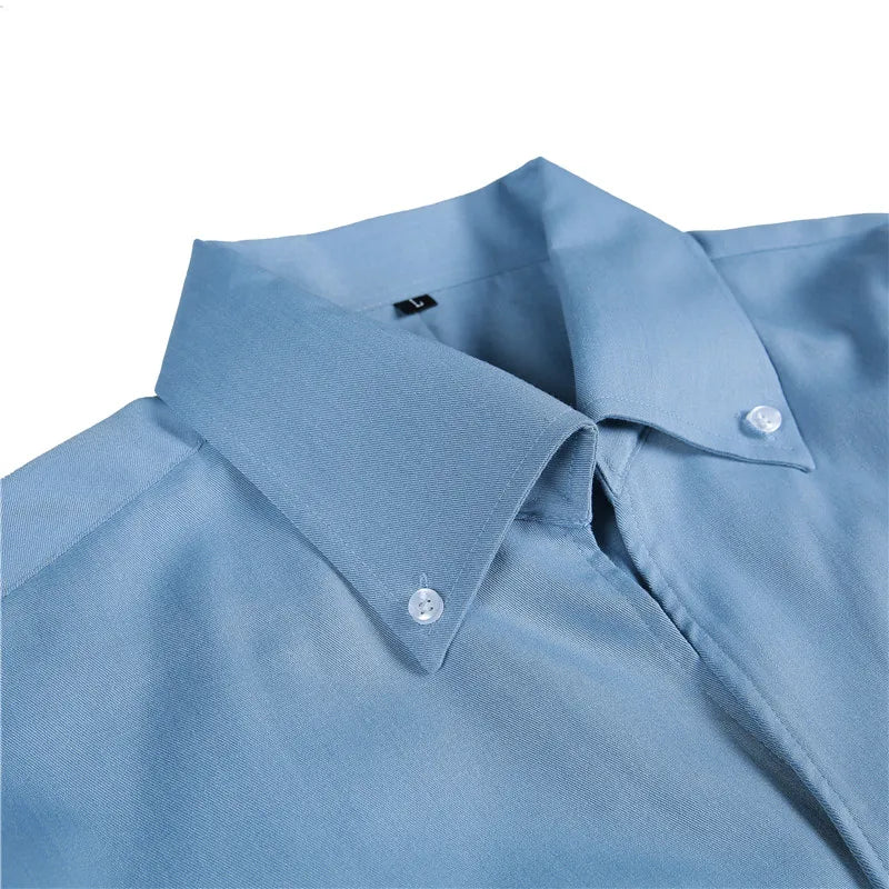 Camisa masculina de gola italiana
