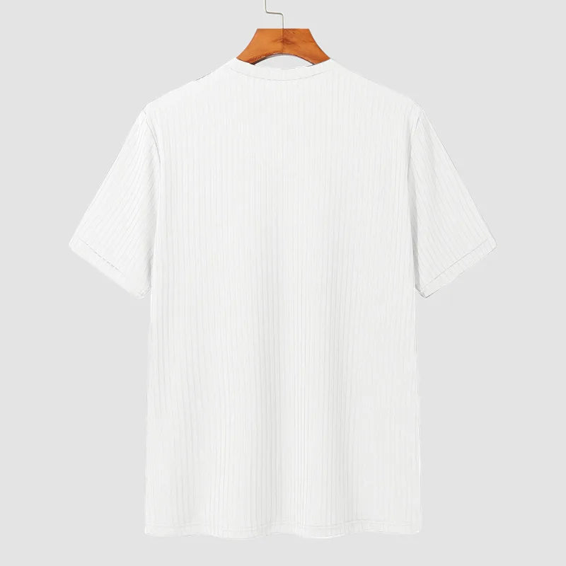 Camiseta de lã caxemira com manga curta