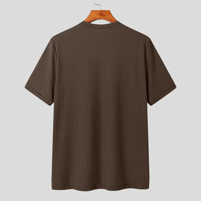 Camiseta de lã caxemira com manga curta