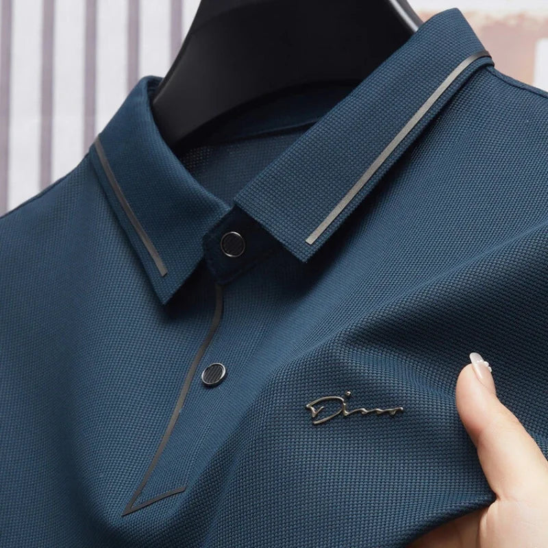 Camisa polo masculina sem costura